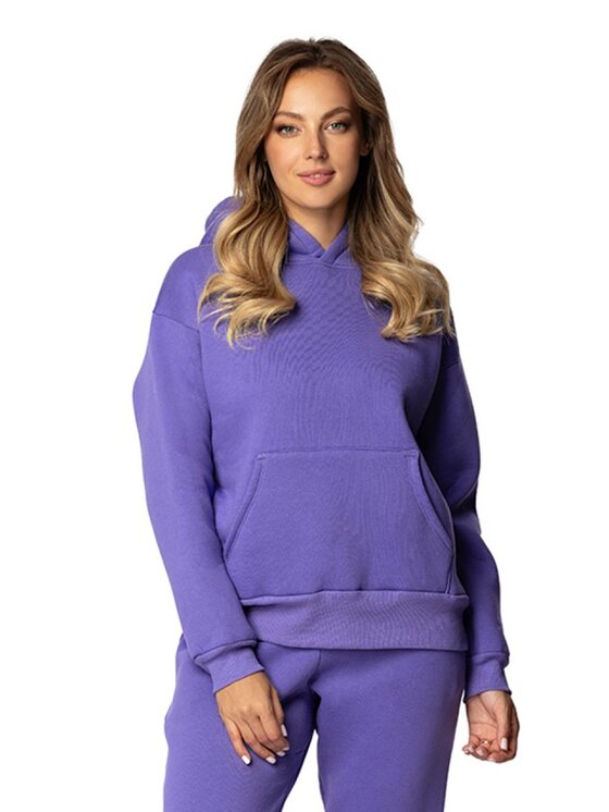 DKaren Sport DKaren Sport Bluza DK-K-B6 Fioletowy Regular Fit