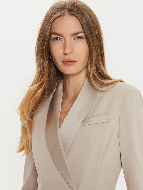 Imperial Imperial Cocktail obleka AFAXIAW Bež Slim Fit