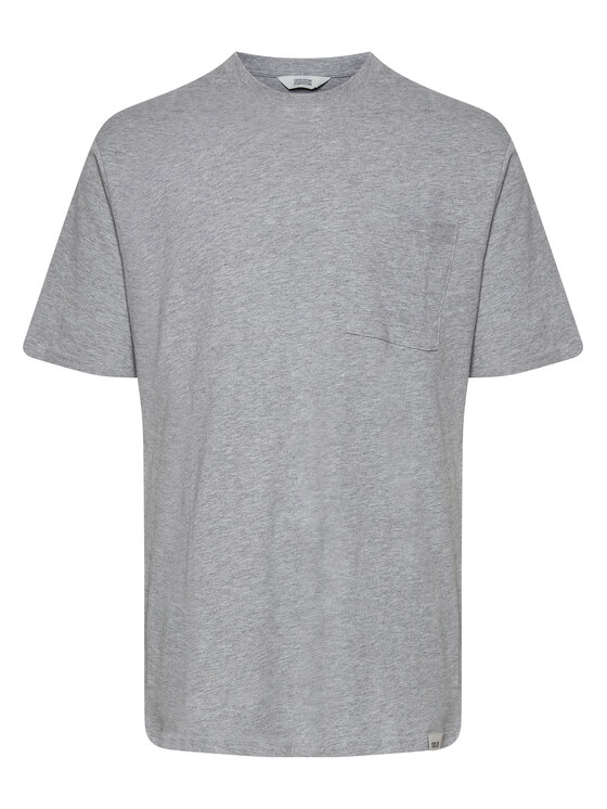 Solid Tricou 21107372 Gri Casual Fit