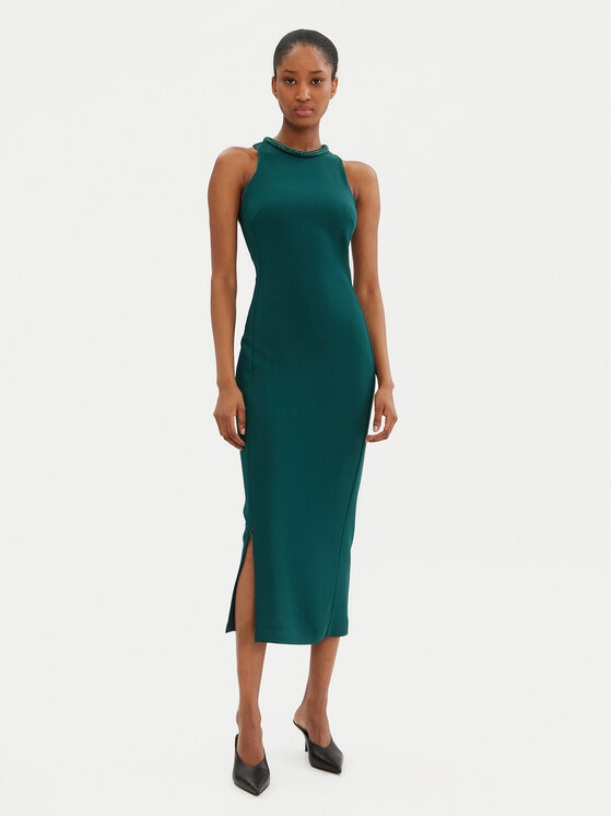 PINKO PINKO Koktélruha 104093 A23V Zöld Slim Fit