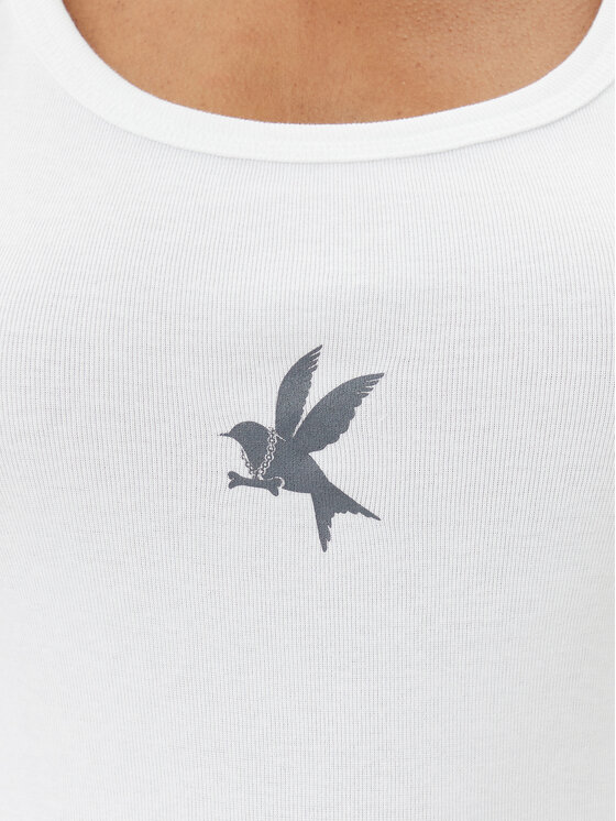 One Teaspoon One Teaspoon Top Fine 26605 Biały Slim Fit