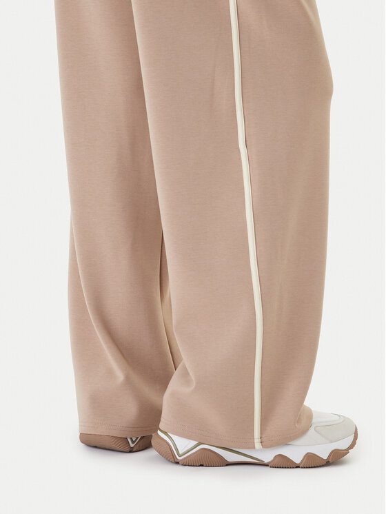 Guess Guess Spodnie dresowe V6GB01 K2914 Beżowy Wide Leg