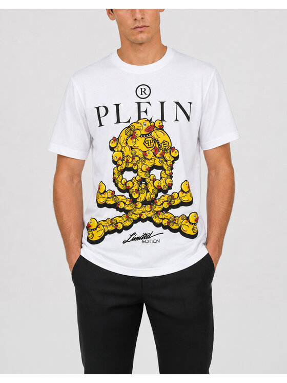 PHILIPP PLEIN PHILIPP PLEIN T-Shirt 31627 Biały Regular Fit