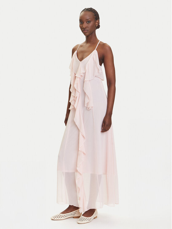 Vero Moda Vero Moda Večerní šaty Camille 10336405 Růžová Regular Fit