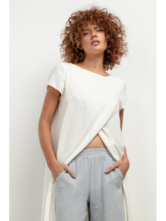 Tessita Tessita Narzutka NARZUTKA_T405_1_XXL Biały Classic Fit