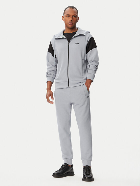 BOSS Trening SW 50569918 Gri închis Regular Fit