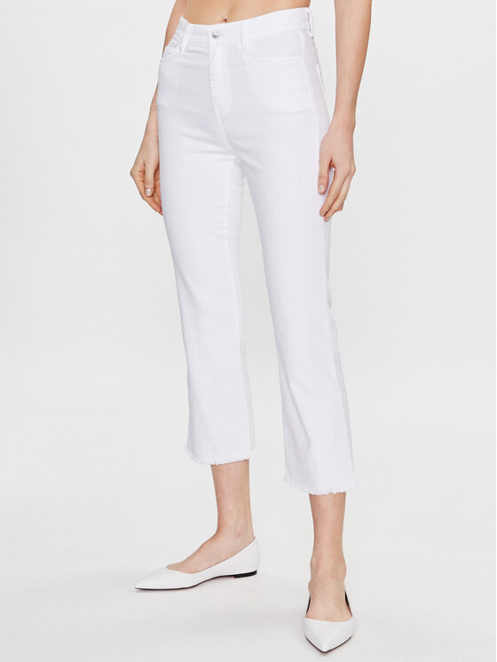Marella Marella Pantaloni di tessuto Olpe 2331310334 Bianco Regular Fit