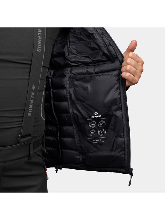 Alpinus Alpinus Kurtka puchowa Kiruna Czarny Regular Fit