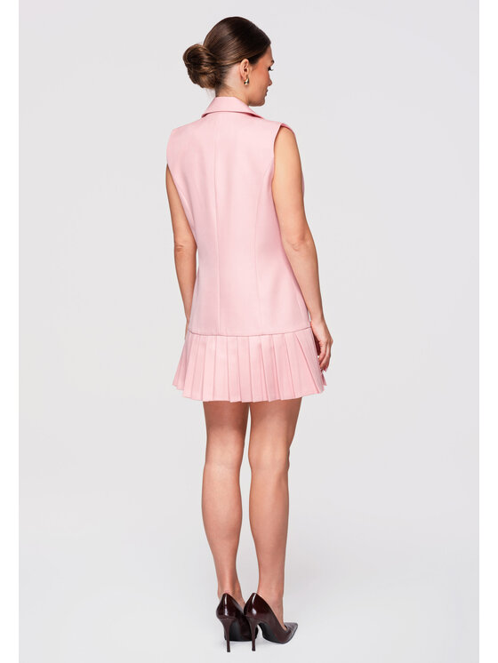 Ombre Ombre Sukienka wieczorowa LA-OM-DLR303 Różowy Slim Fit