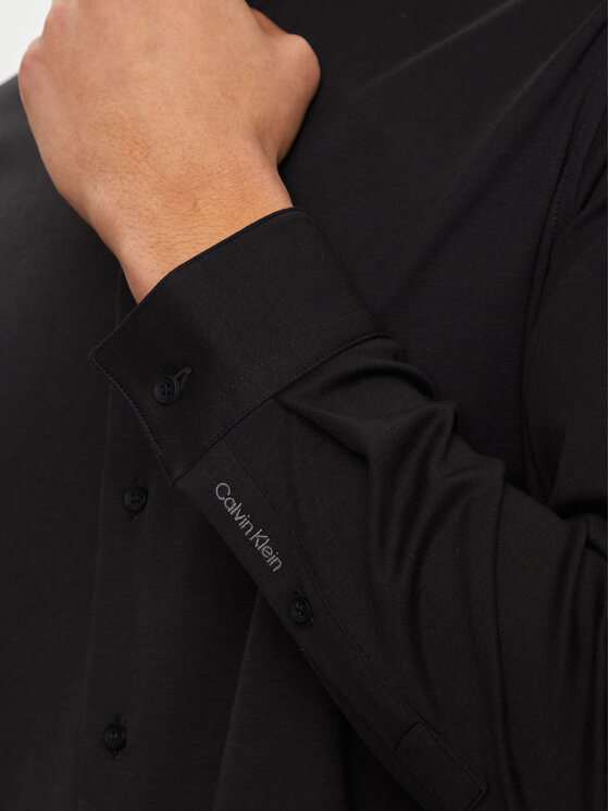 Calvin Klein Calvin Klein Marškiniai K10K113339 Juoda Regular Fit