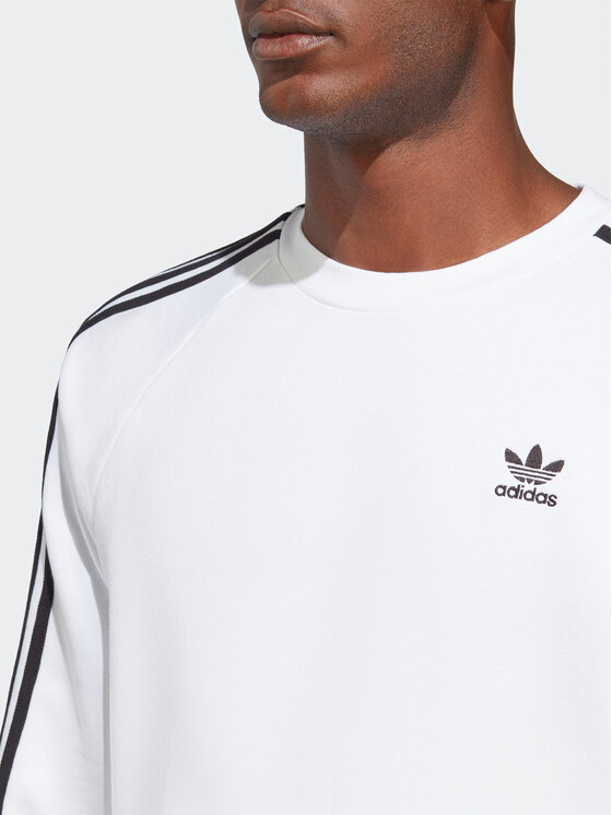 adidas adidas Μπλούζα Adicolor Classics 3-Stripes Crew Sweatshirt IA4862 Λευκό Regular Fit
