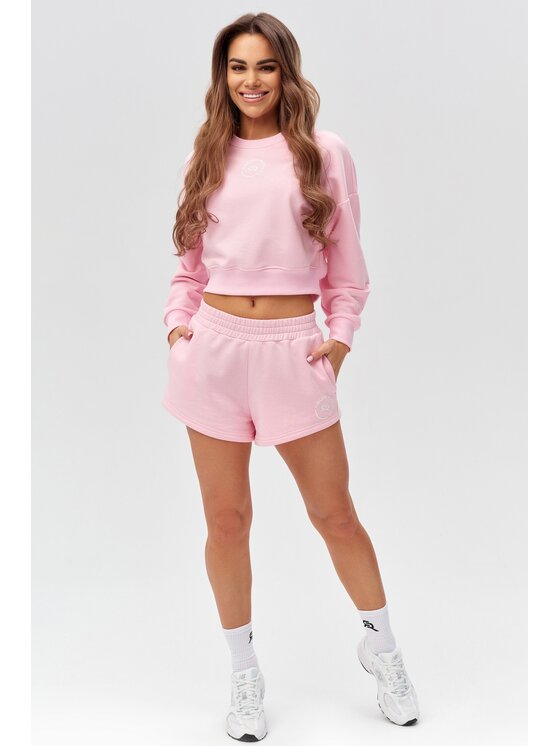 ROUGH RADICAL ROUGH RADICAL Bluza COTTON ACTIVE CROP WOMEN Różowy Regular Fit