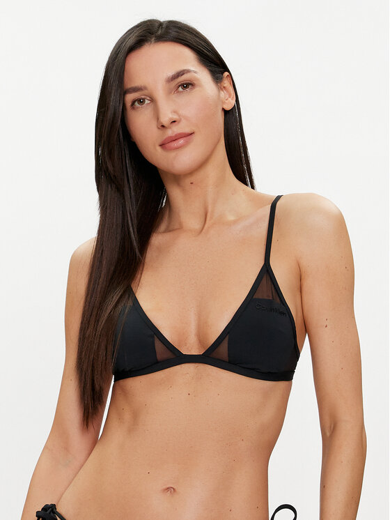 Calvin Klein Swimwear Bikini augšdaļa KW0KW02325 Melns