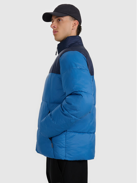 4F 4F Kurtka puchowa APRES SKI Granatowy Regular Fit