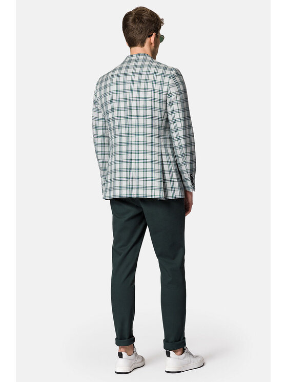 Lancerto Lancerto Marynarka Genewa MA099123000004 Szary Slim Fit