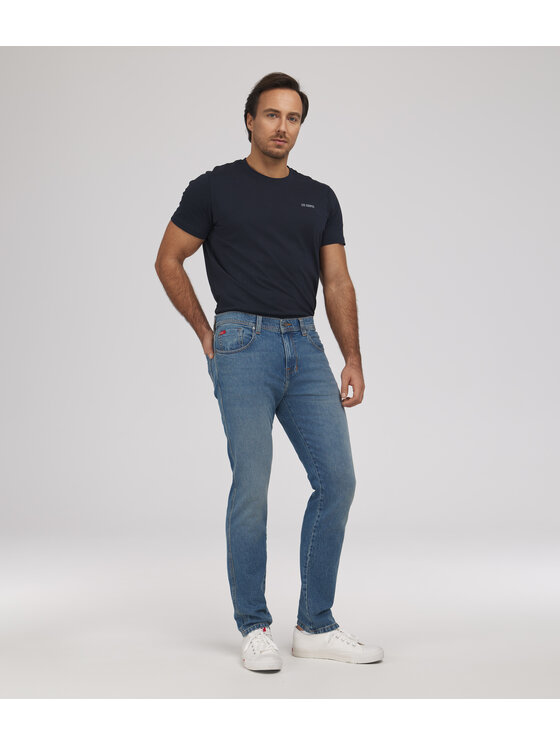 Lee Cooper Lee Cooper Jeansy JEANS M LC7504 7830 LIGHT WASH Niebieski Tapered Fit
