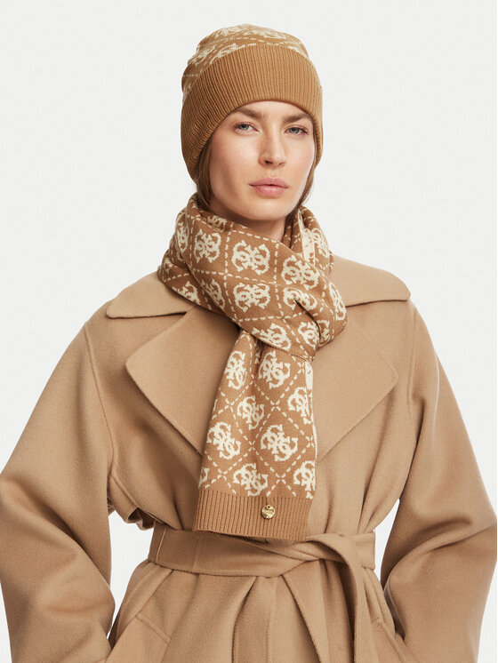 Guess Guess Sada čepice a šál GFBOX WP6401 Béžová