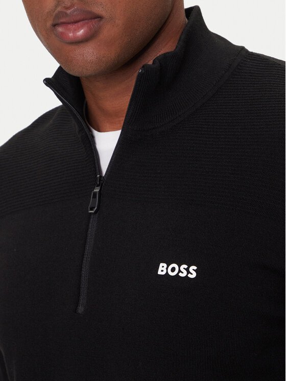 BOSS BOSS Светр Momentum-X QZ 50547898 Чорний Regular Fit