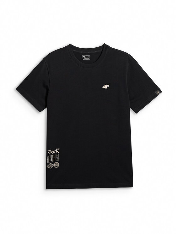 4F 4F T-Shirt NATURE’S TRAIL Czarny Regular Fit