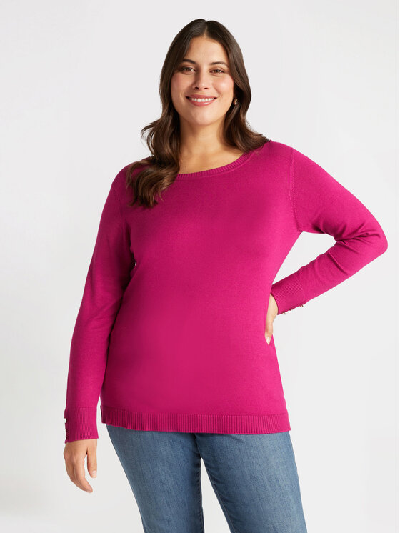 Fiorella Rubino Fiorella Rubino Cardigan M409L007770N019 Rosa Regular Fit