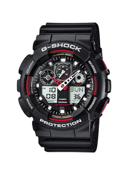 Casio Casio Zegarek SET GA-100-1A4ER + BEZEL 10441433 + PASEK 10527467 Niebieski