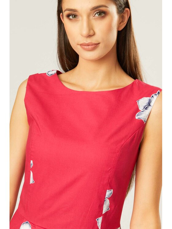 QUIOSQUE QUIOSQUE Každodenné šaty PAINT DRESS Ružová Regular Fit