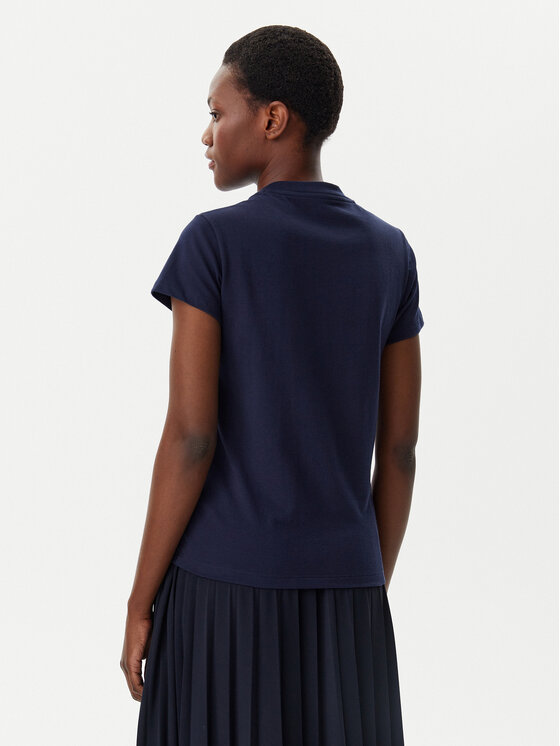 Lacoste Lacoste T-shirt TF9246 Tamnoplava Slim Fit