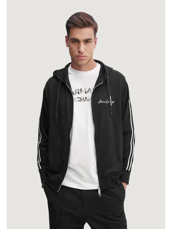 Armani Exchange Armani Exchange Bluza 8NZMSH Z9N1Z Czarny Casual Fit