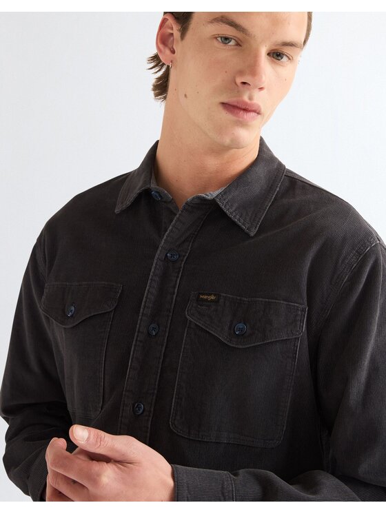 Wrangler Wrangler Koszula WESTERN SHIRT Czarny Regular Fit