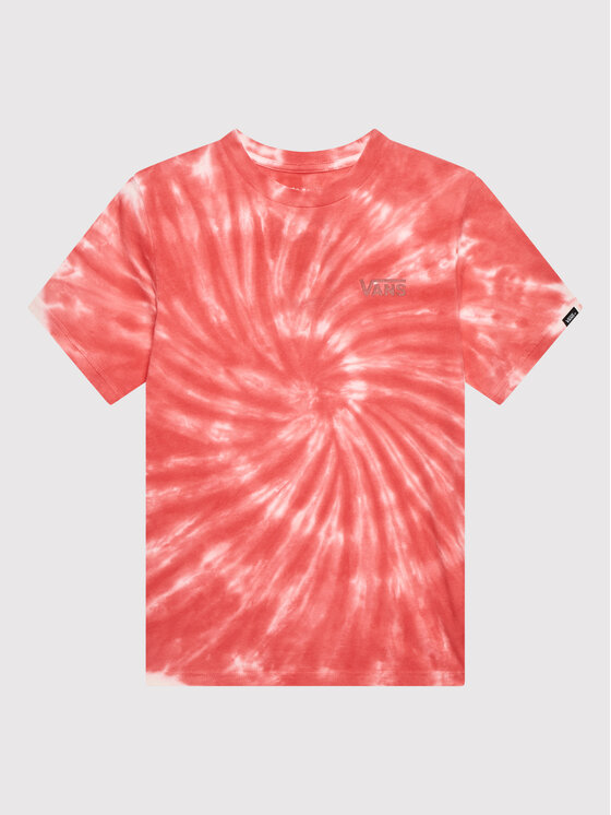 Vans T-shirt Burst Tie Dye VN0A7TU9 Ružičasta Classic Fit