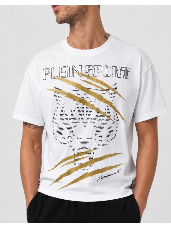 Plein Sport Plein Sport T-Shirt 31532 Bílá Regular Fit