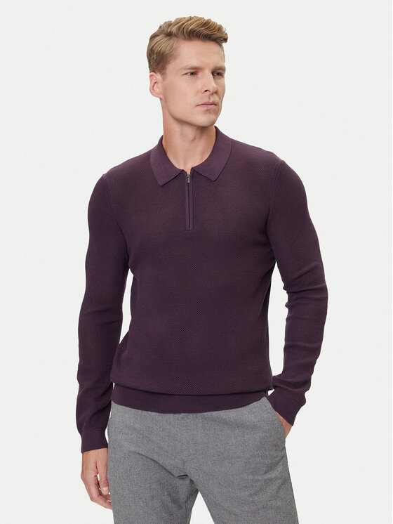JOOP! Sweter 17 JK-04Nadimo 30046919 Fioletowy Modern Fit