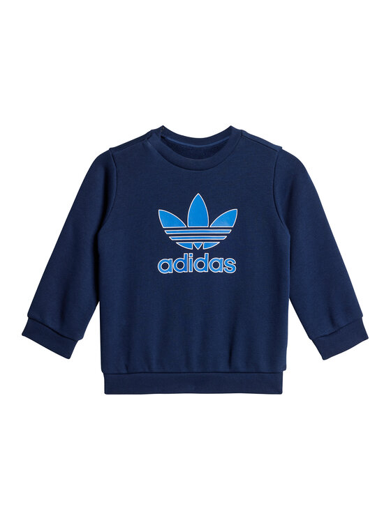 adidas adidas Trenerka Trefoil JY0138 Tamnoplava Regular Fit