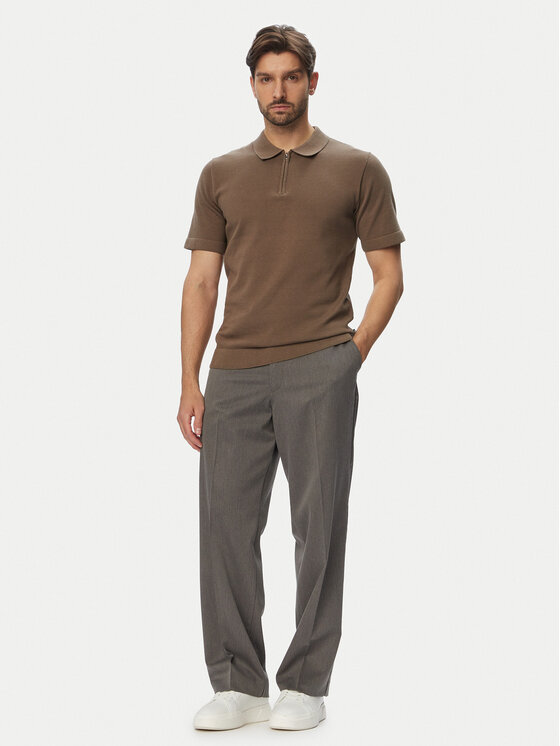 Jack & Jones Jack & Jones Pólóing Milano 12304870 Világosbarna Regular Fit