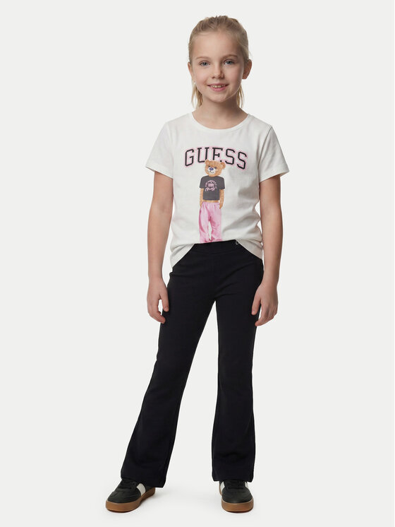 Guess Guess Legginsy J6YB09 K3929 Czarny Flared Fit