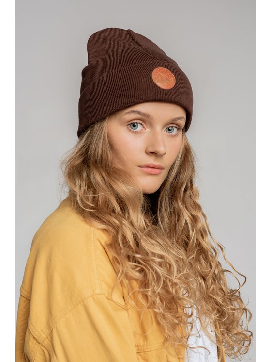 Kabak Kabak Czapka klasyczna beanie Brązowy