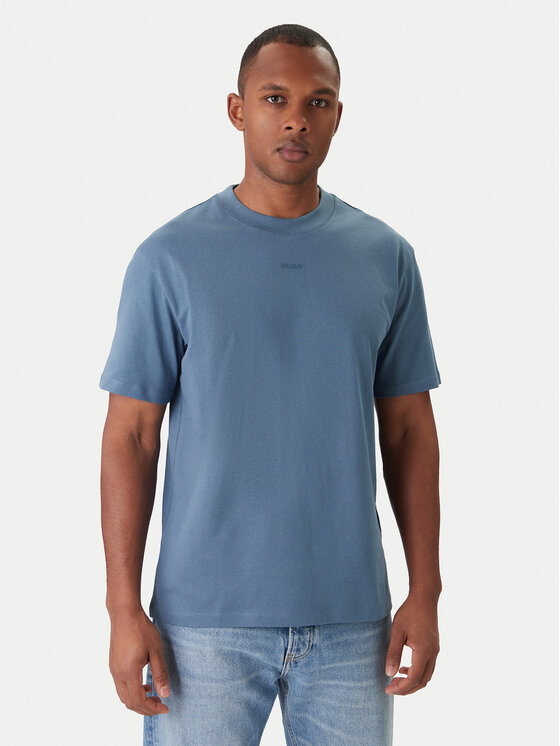 HUGO HUGO T-Shirt Dapolino 50488330 Modrá Relaxed Fit