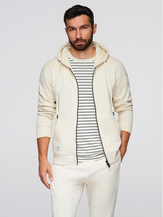 Ombre Ombre Komplet dresowy Z119 Écru Regular Fit