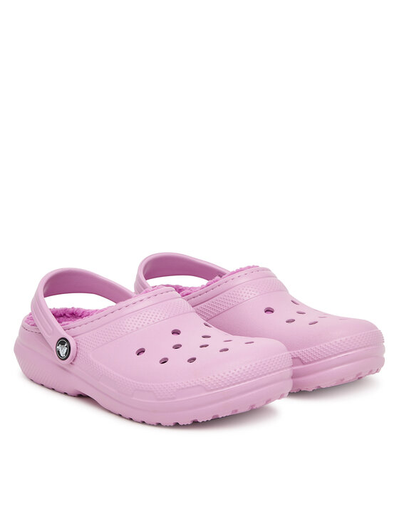 Crocs Crocs Šlepetės Classic Lined Clog 207010 Rožinė