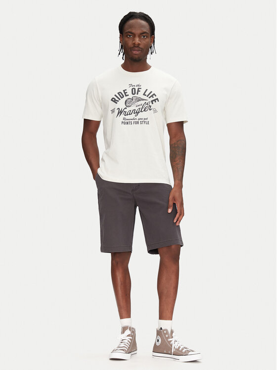 Wrangler Wrangler Šortky z materiálu 112362922 Šedá Slim Fit