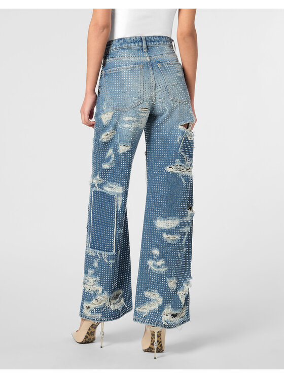 PHILIPP PLEIN PHILIPP PLEIN Jeansy 23079 Niebieski Skater Fit