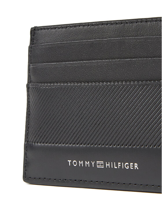Tommy Hilfiger Tommy Hilfiger Etui pentru carduri Th Foundation Cc Holder AM0AM13506 Negru