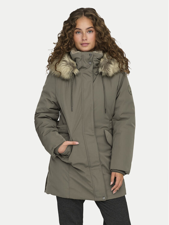 ONLY Parka New Priska 15300627 Sivá Regular Fit