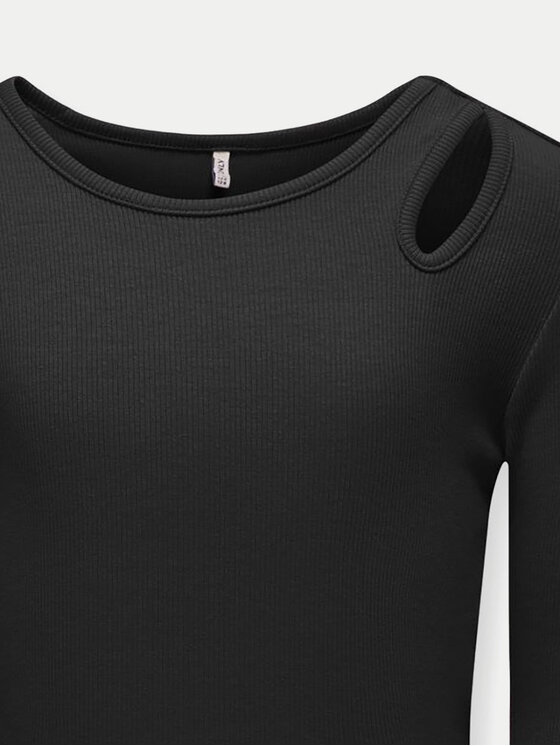 Kids ONLY Kids ONLY Μπλουζάκι Nessa 15302417 Μαύρο Slim Fit