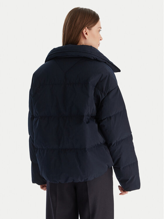 Tommy Hilfiger Tommy Hilfiger Kurtka puchowa WW0WW47294 Granatowy Relaxed Fit