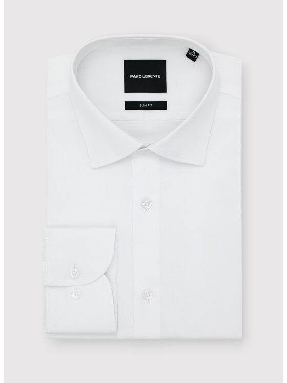 Pako Lorente Pako Lorente Koszula P000B-1X-014 Biały Slim Fit