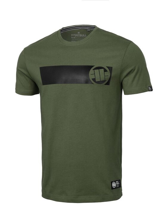 PITBULL PITBULL T-Shirt Koszulka Casino S Zielony Regular Fit
