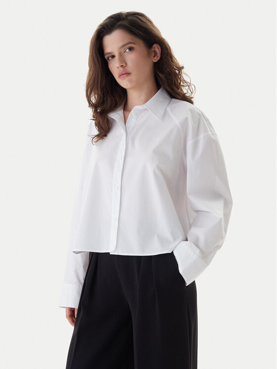 Calvin Klein Jeans Calvin Klein Jeans Hemd LV047C141G Weiß Boxy Fit