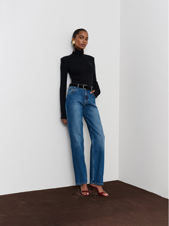 La Mania La Mania Spodnie dresowe PAMELA Niebieski Classic Fit