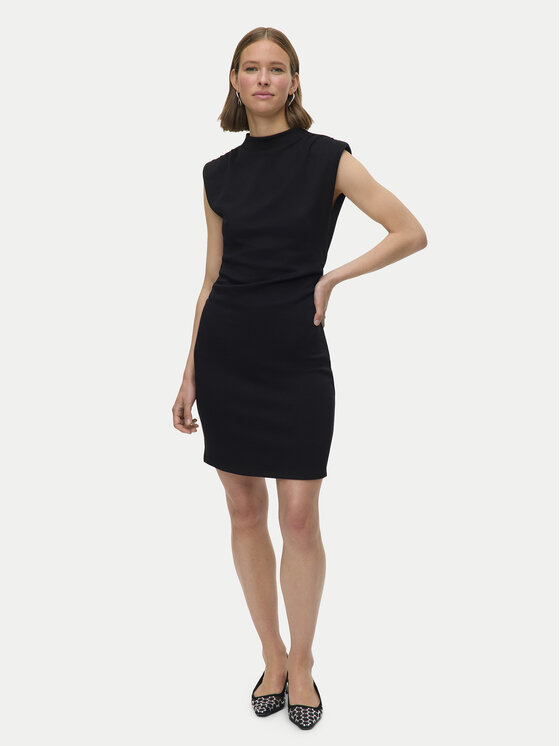 Vero Moda Vero Moda Kleid für den Alltag Nelli 10335685 Schwarz Slim Fit